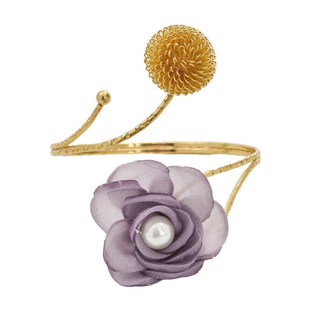 Modern Flower Curtain Straps Adjustable Metal Curtain Buckle Handmade Curtain Tieback