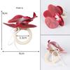 Wooden Napkin Rings With Subtle Orchid Texture Nordic Style For Wedding Catering Services And Hotel Dining Table Decor