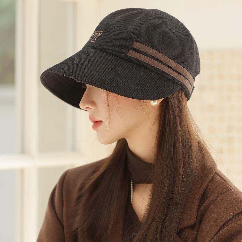 

Hat for Women 2025 New Arrival Early Autumn All-Matching Lazy Style Korean Fisherman Hat Face-Looking Small Wide Brim Sun Protection Duck Tongue Black