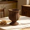 Faux Rattan Vase Handwoven Boho Wicker Basket Modern Farmhouse Decorative Flower Pot for Dining Table Centerpiece Bedroom Indoor Office Decor