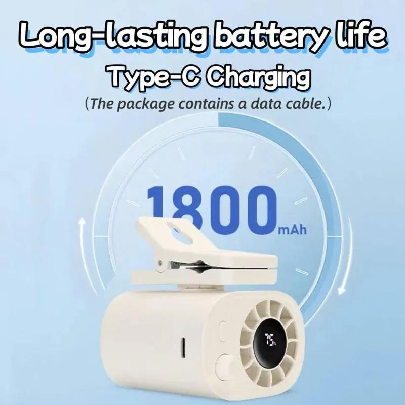 Electric Car Clip Fan Portable USB Rechargeable 12V 360 Rotatable Low Noise Mini Fan 100 Speed Clamp for Vehicle Office Stroller