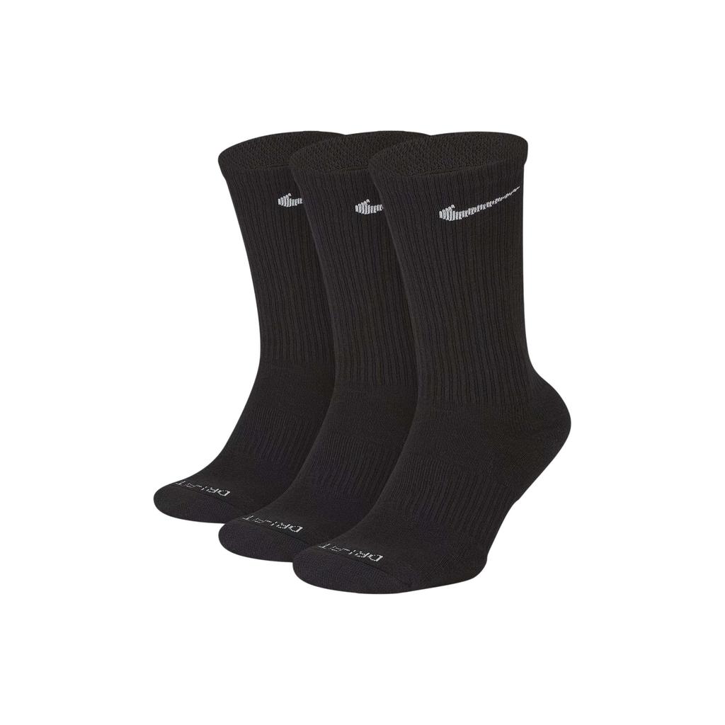 Nike Everyday Plus Cushioned Crew Socks 6 Pairs Black Men's SX6897-010