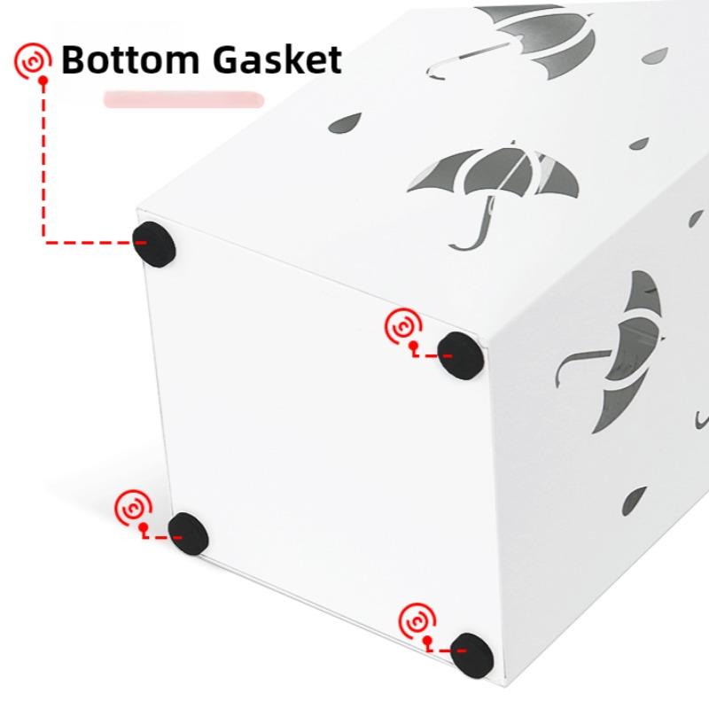 Eisen-Schirmständer Moderner Metall-Schirmständer Elegante Innen-Hohl-Schirmaufbewahrungsbox Schirmständer mit Abflusslöchern
