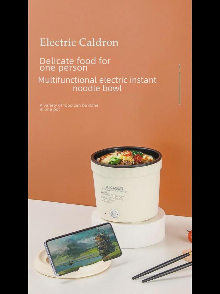 Multi-Function Electric Steamer & Frying Pan for Dorm Cooking