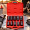 10 Pieces 1 Inch Drive Impact Socket Set HeatTreated Heavy Duty Kit Tool for Mechanics,