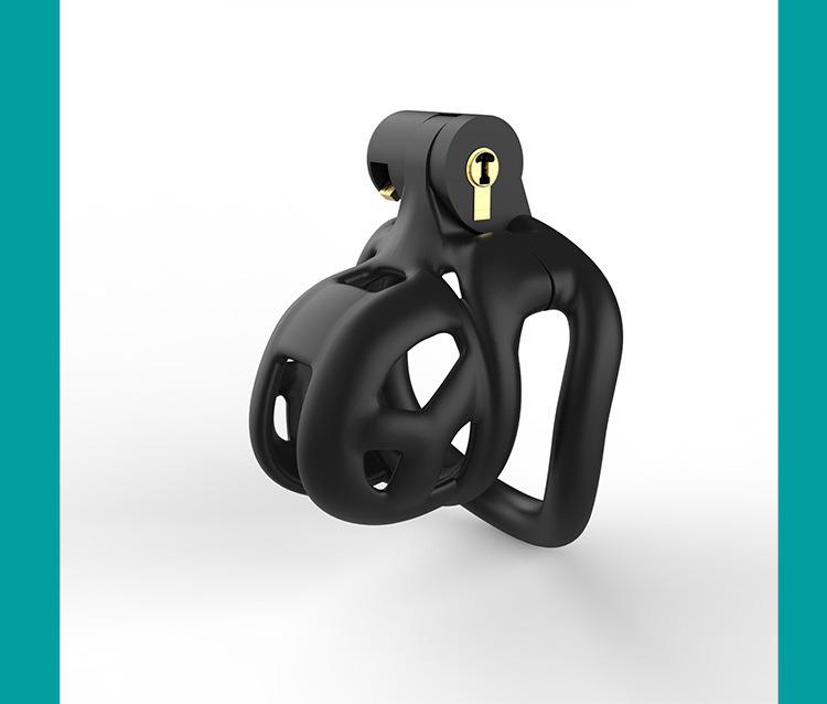 Abstinence Mini Cobra Chastity Lock: Ultra-Small Anti-Masturbation Purity Device for Men.