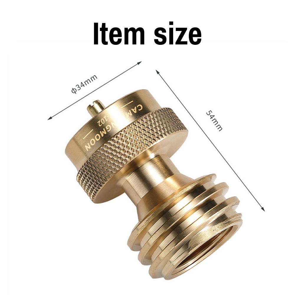QCC Furnace To Propane Gastank Adapter Outdoor Camping Picnic Stoves Accessory Brass Connector for