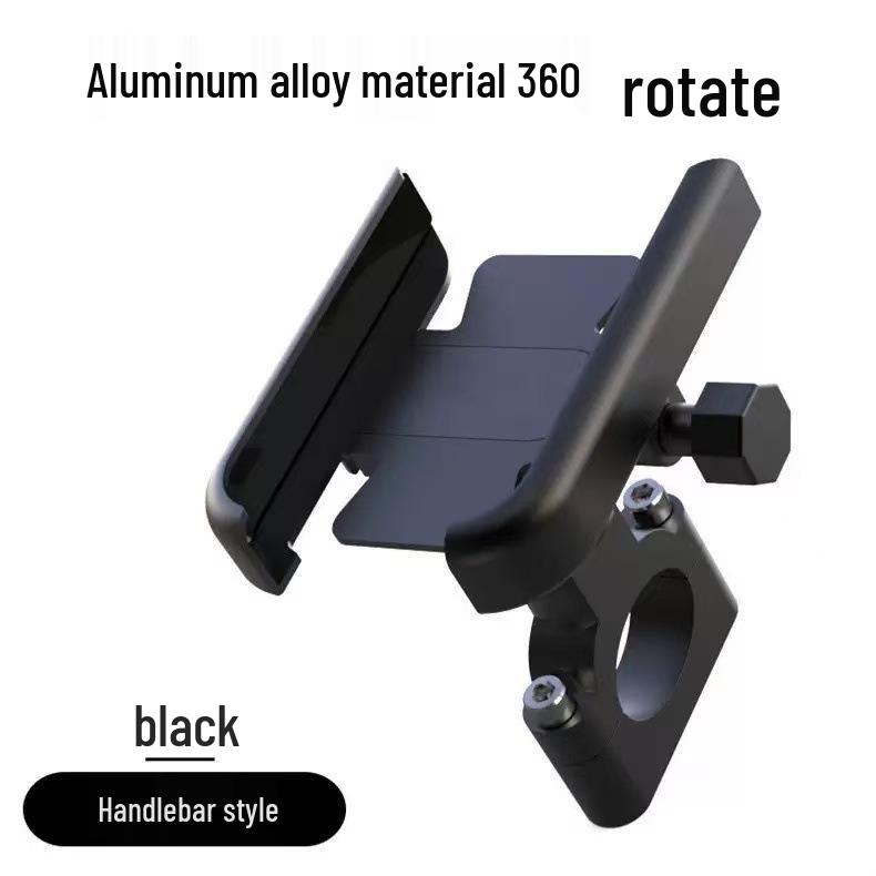 Aluminum Alloy Phone Holder for Motorcycle and Electric Bike Rearview Mirror