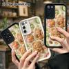 Phone case: 2D flat, compatible with Samsung Galaxy A34 A35 M05 M06 S20 S22 S21 FE Plus 5G protective cases, with cute buddy embossing, perfect holida