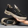 Low-Top Leather Lace-Up Sports Board Shoes Fashion Casual Retro Autumn And Winter Tide With Casual Work Men'S Shoes