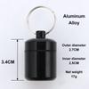 Aluminum Alloy Medicine Cartridge Small Medicine Cartridge With Aluminum Sealed Impermeable Ring Earphone Storage Jar