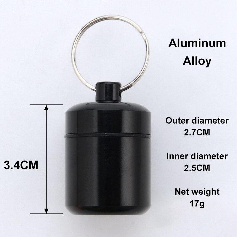 Aluminum Alloy Medicine Cartridge Small Medicine Cartridge With Aluminum Sealed Impermeable Ring Earphone Storage Jar