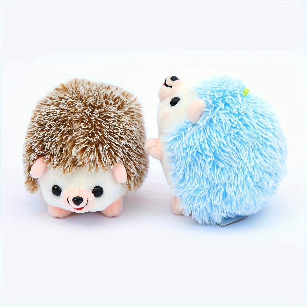 1pc Random Color Hedgehog Design Pet Grinding Teeth Plush Toy, Durable Chew Toy For Dog Interactive Supply 2026