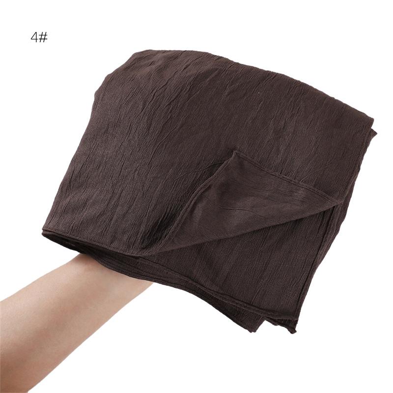 Women Big Size Plain Solid Cotton Rayon Hijab Scarf Lady High Quality Wraps and Shawls Musulman Headband Islamic Turban 180*90Cm