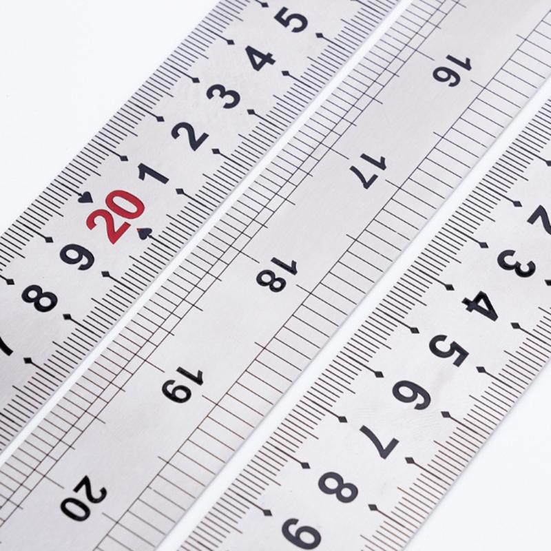 15/20/30/40cm Metal Measuring Marking Gauge with Slide Stop Carpentry Square Woodworking Tools Carpenter Scribing Ruler
