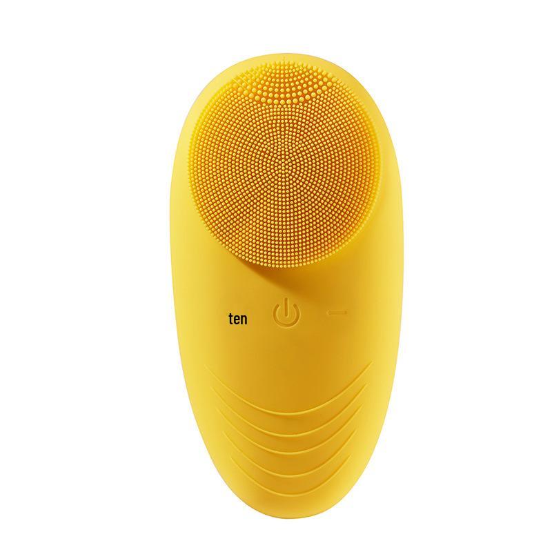 Edible Grade Silicone Ultrasonic Waterproof Facial Cleanser and Beauty Massager