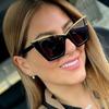 New Vintage Cat Eye Sunglasses Women Square Small Frame Sun Glasses Female Brand Designer Glasses Shades Fashion