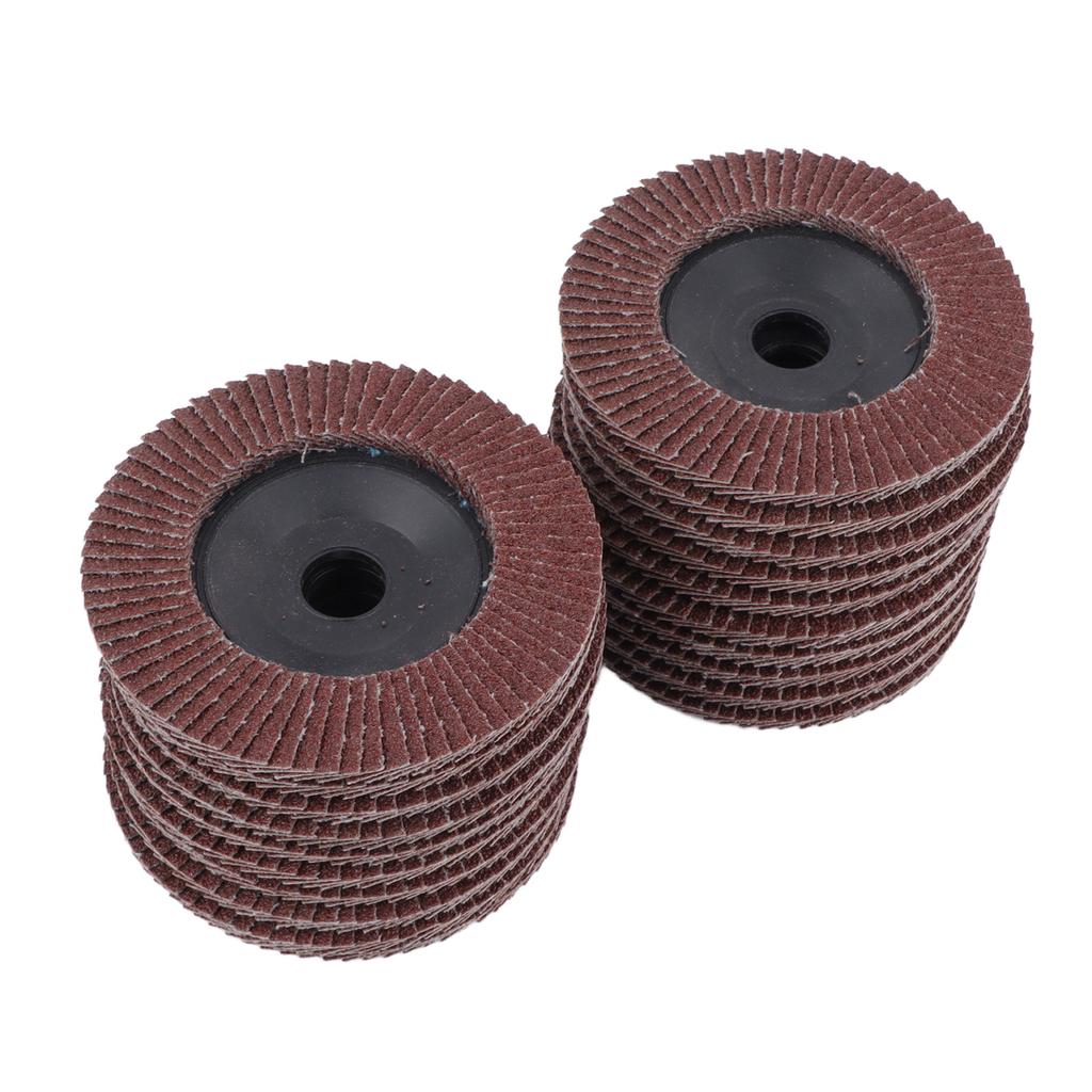 20PCS Sandpaper Flap Discs 80 Grit 100x16mm Flat Flap Discs Abrasive Grinding Wheel