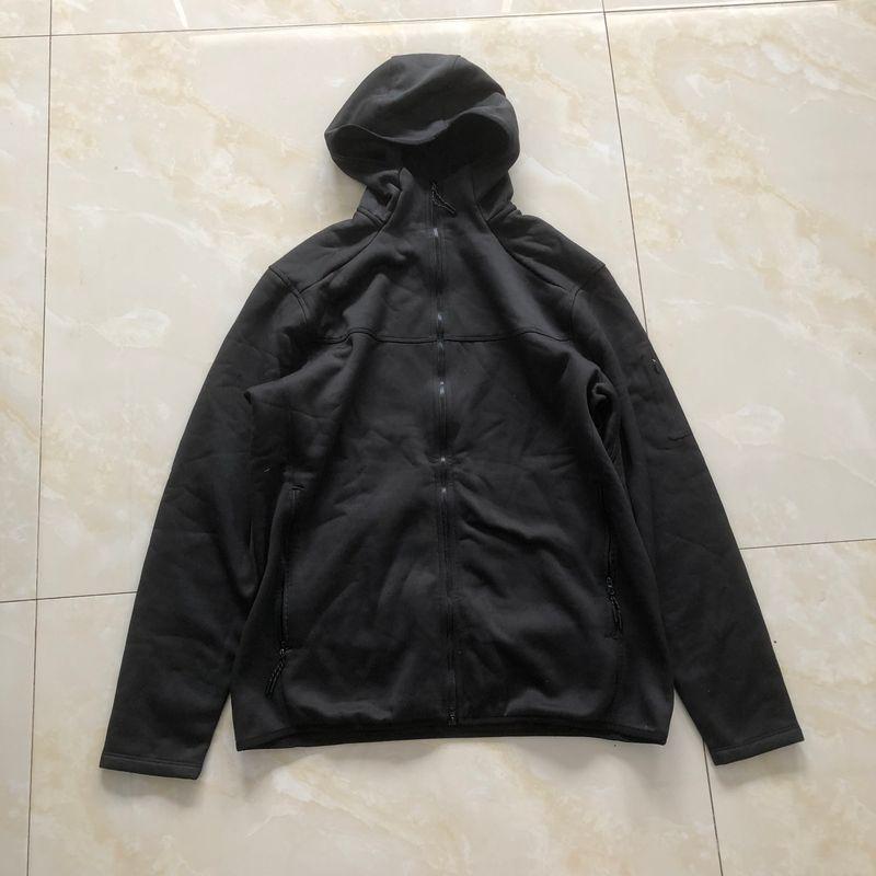 

Casual Fleece-Lined Hoodie Men s and Women s Same Autumn and Winter New Foreign Trade Hood Zip-up Long sleeve Cardigan Outerwear 32131 Black B- 3-13-2 M