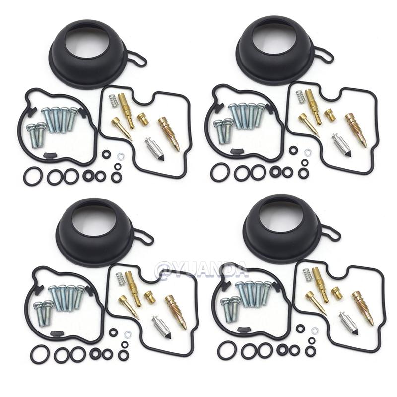 FOR Honda CB600F CB 600 F HORNET 1998-2006 Carburetor Carb repair kit Plunger diaphragm 4 sets
