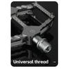 CXWXC Bike Pedals Aluminum Anti-slip MTB Road Bicycle Pedals Ultralight Sealed 3 Bearing One-piece Galvanized Cycling Pedal