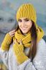 Gizma Fluffy Hat and Snood Set Olive Color