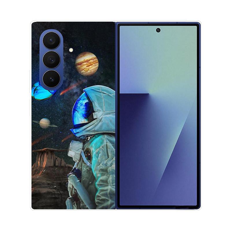 For Samsung Galaxy Z Fold 7 5G Phone Case Cover Transparent Back Protective Shell Coque For Samsung Z Fold7 Clear Hard PC Fundas