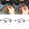Metal Half-frame Reading Glasses Men Women Eye Protection Anti-Blue Light Goggles High-End Business Eyeglasses Lentes Ópticos