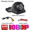 Waterproof AHD 720P 1080P Infrared Vision Rear View Reverse Backup Camera for Vehicle Truck Bus Van Rv  Parking Record Monitor