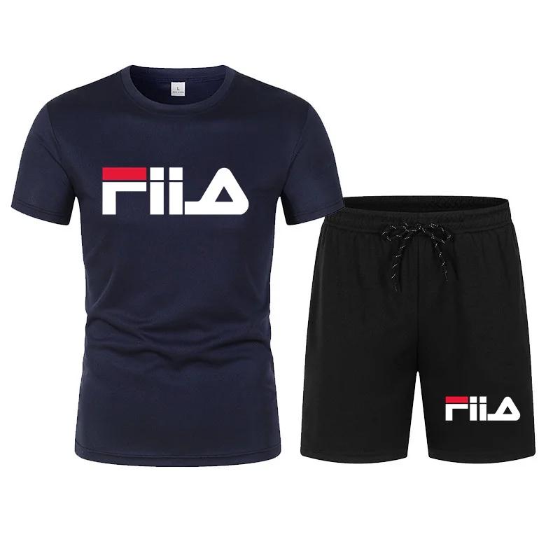 Herren Kurzarm Set, Lässig Modern Schnelltrocknend Sommer Sport Set