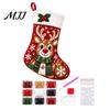 Christmas Ornament Making Set Faux Diamond Painting Stocking Kit, DIY Acrylic Craft Diy Kits for Home Decor Kids Adults, Snowman/Reindeer/Santa