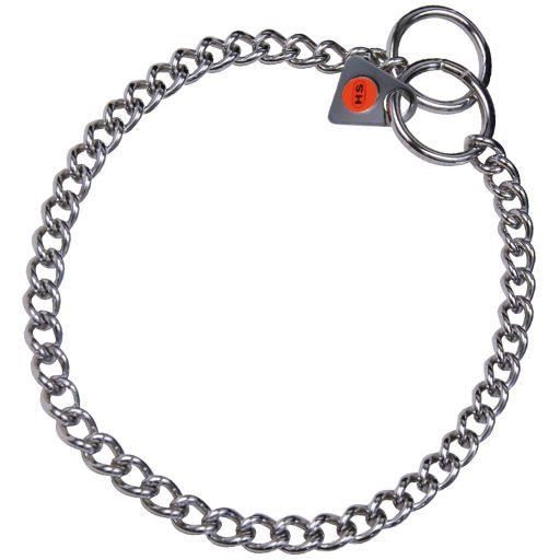 Collier étrangleur - HS Sprenger - 45cm x 2mm - Acier inoxydable - Maillons fins torsadés - Pour chien moyen