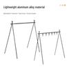Outdoor Folding Aluminum Triangle Storage Rack