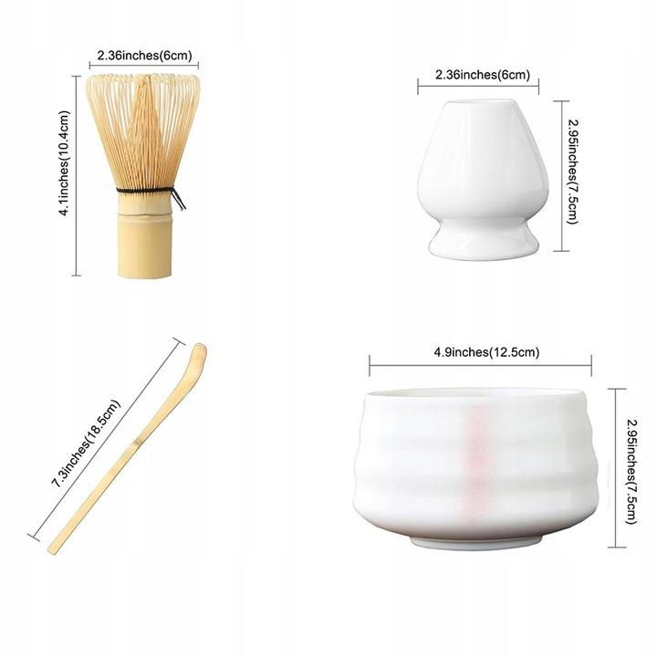 Zestaw Do Herbaty Matcha Narzędzie Do Matchy Trwałe Z Uchwytem Ceramicznym