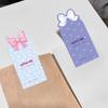 50Sheets/Bag Glossy Bow Sealing Stickers, "Open Me" English Text, Single-Use Paper Labels For Package Sealing, Gift Decoration,