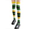 Damen Japanische Stile Anime Oberschenkelhohe Strümpfe Regenbogen Mehrfarbig Gestreiftes Muster Seide Über dem Knie Lange Socken Strumpfwaren