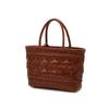 Daks Summer Flow Tan Brown Leather Mesh Tote Bag Dcba6e311w2