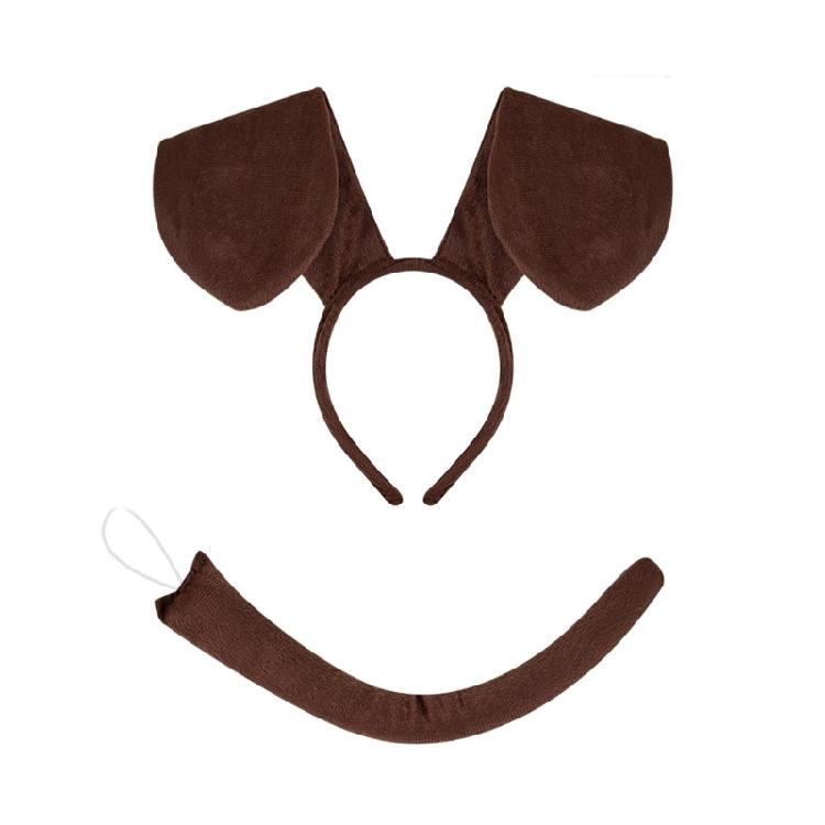 Hund Cosplay Kostüm Dekorationen Zubehör Kinder Hund Verkleiden Festival Plüsch Schmuck Süßes Hund Stirnband Cosplay Requisiten