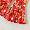 Infant Toddler Baby Girl Outfits with Crop Tops and Bell Bottom Pants