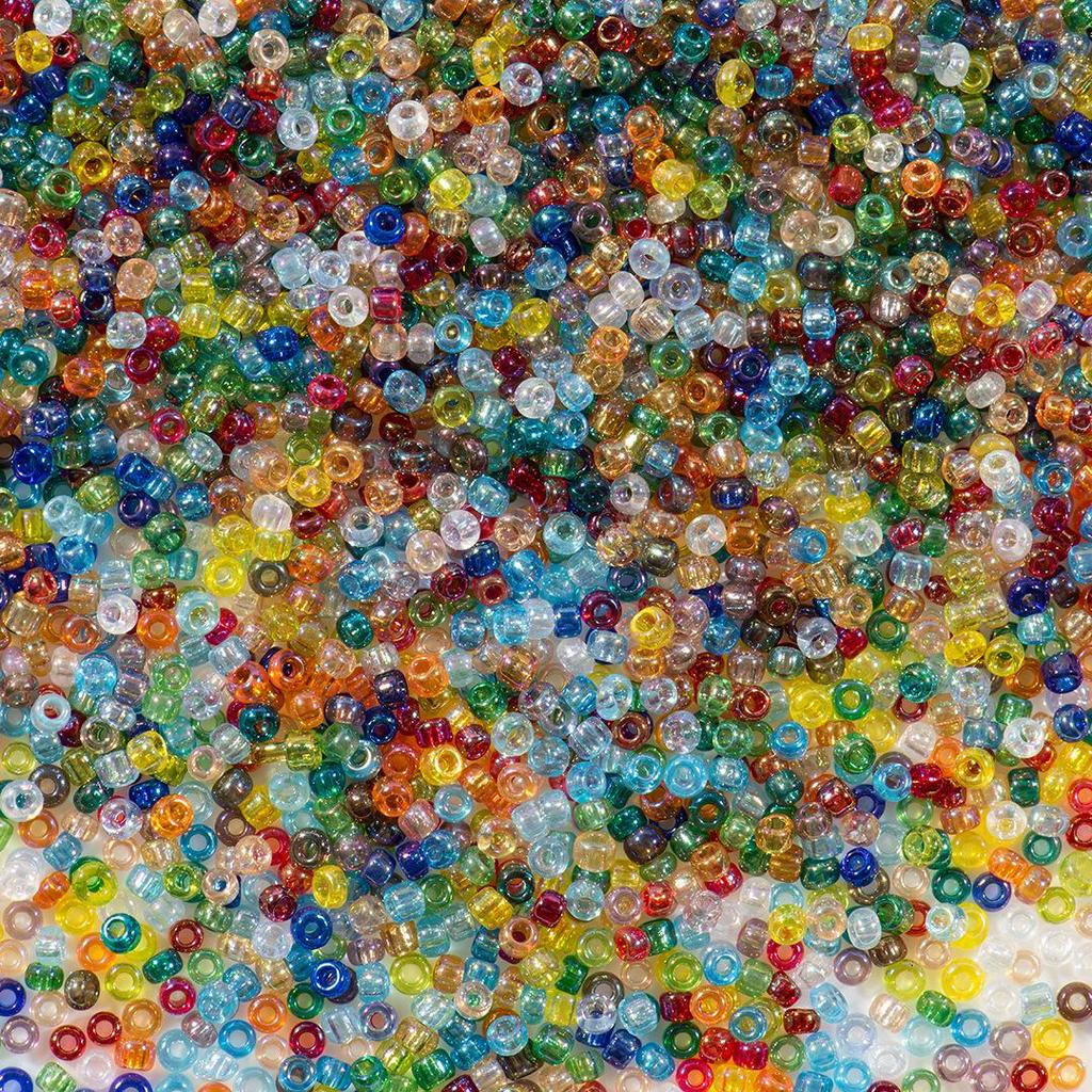 FGB Transparente Irisierende 2mm Runde Glasperlen für DIY Schmuck