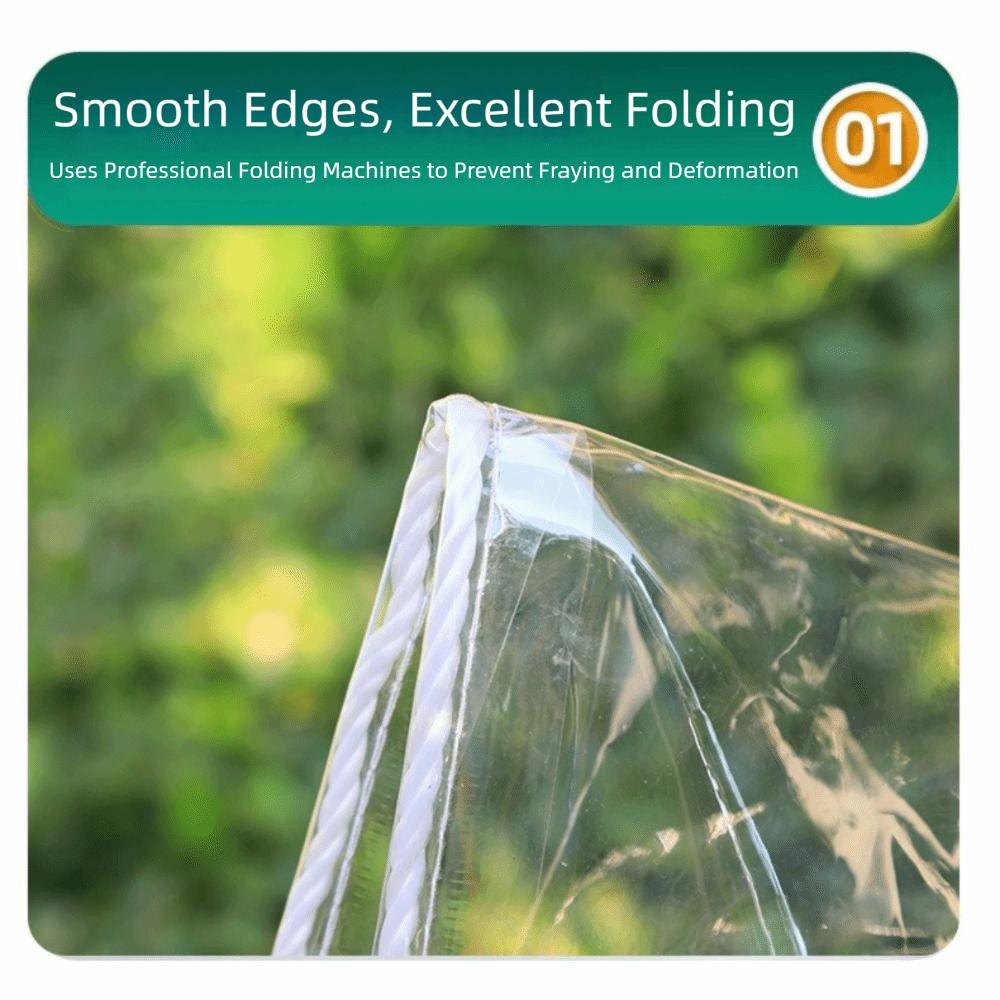 Transparent PVC Transparent Raincover Thickened Material Rainproof Cloth  Pergola Canopy