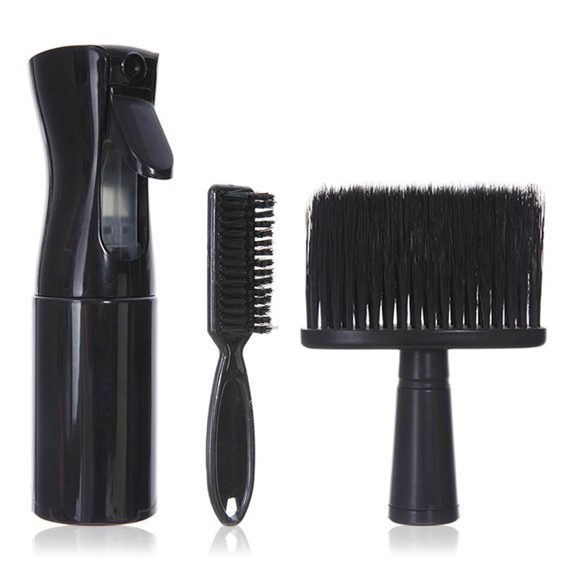 

3PCS Professional Barber Neck Duster Set Haircut Beard Shaving Brush Spray Bottle Hairdresser Cleaning Brush Salon Styling Tools