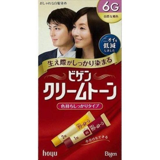 

Hoyu Bigen Cream Tone 6G Natural Brown x 6 pieces Hair color for gray hair Gray hair dye [Set sale] (1 set) [Quasi-drug]