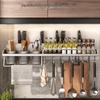 No-Drill Wall-Mounted Kitchen Storage Rack