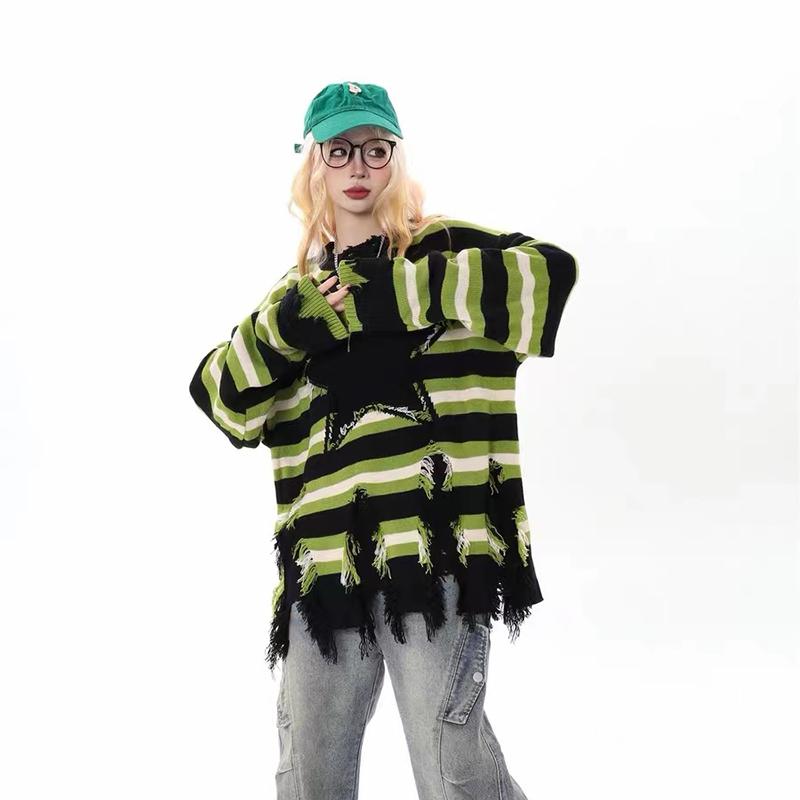 Podzimní a zimní tlustý svetr pánská korejská edice trendy volný japonský pletený svetr zimní v hongkongském stylu líný kabát