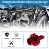 A ABSOPRO Motorcycle Brake Lever Valley Adjuster Screw M8 Motorcycle