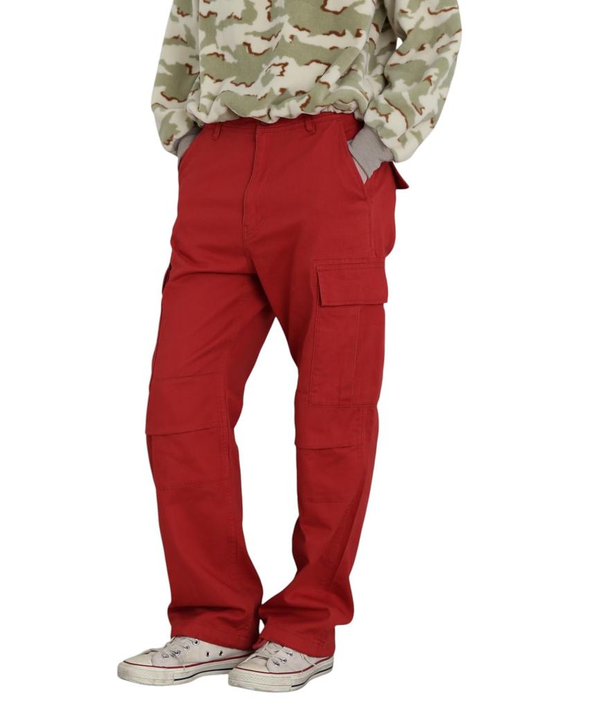 AVIREX WEB&DEPOT Exclusive COTTON CARGO PANTS Women's L 100 Red 783-4910603