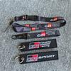 Car Embroidery Hanging Neck Straps keyrings Keychain For Toyota GR Sport Gazoo Racing Supra Yaris 86 Corolla RAV4 Prado Prius
