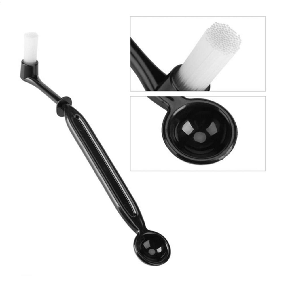 Dusting Grime PP Handle with Spoon Espresso Cleaner Grinder Brush Coffee Machine Cleaning Tool