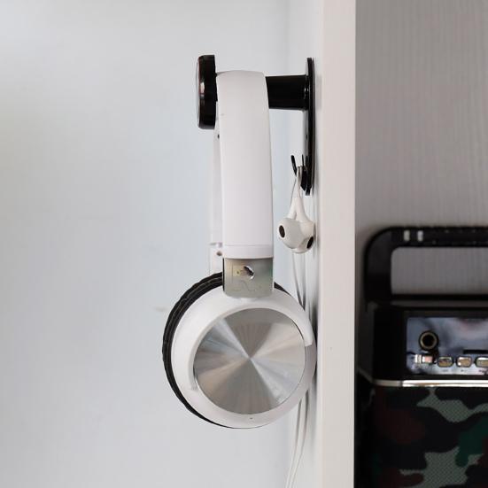 Headphone Holder Small Size Easy to Install Retractable Portable ABS Headphone Stand for Home